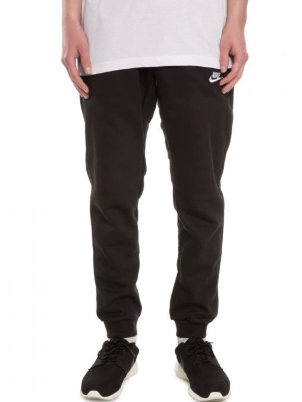 Nike Sportswear Black Club Fleece Swoosh Men's Jogger Sweatpants